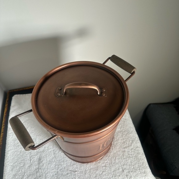 Copper Ice Bucket with Handles - Picture 5 of 5